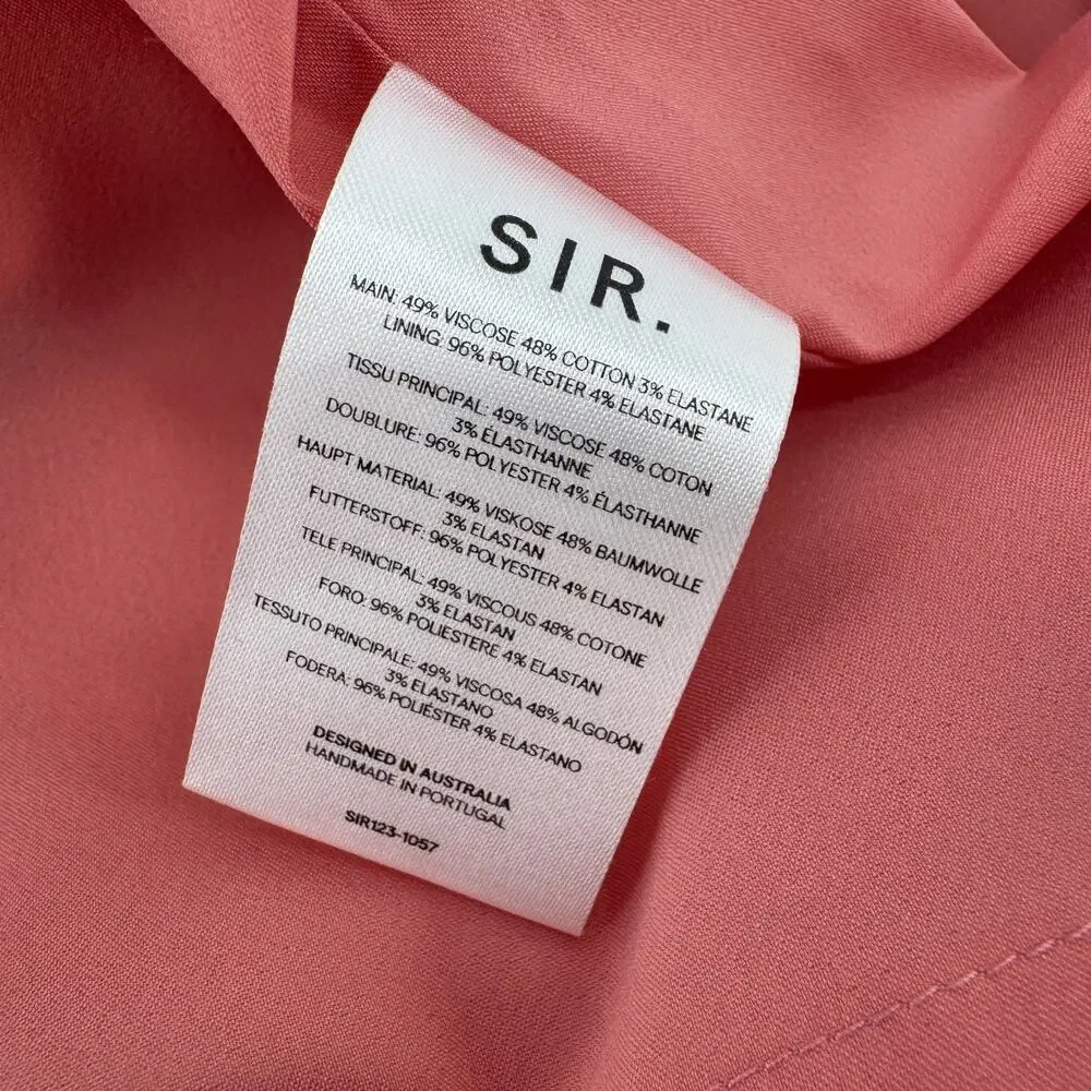 SIR the Label. Giacomo Gathered Gown NWT Size 3 Large Formal Asymmetrical Maxi
